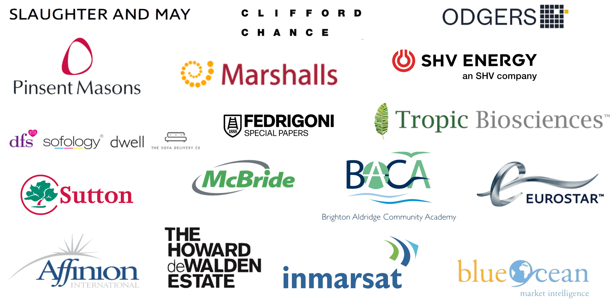 A selection of organisations that work with AnyData AI Solutions